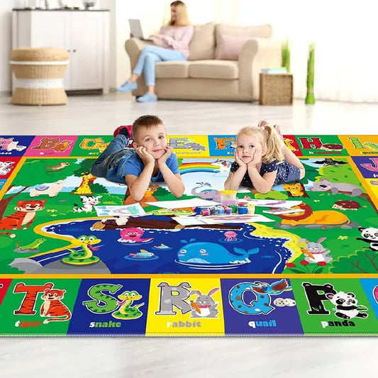 BEBE HOPE Waterproof Foam Floor Mat – Double-Sided Play Mat (3x6 to 6x6.5)