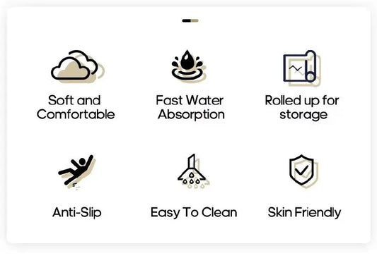 Quick-Dry Non-Slip Floor Mat – Water Absorbent Kitchen/Bath Rug