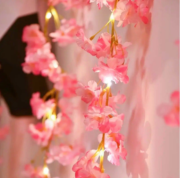 Cherry Blossom String Lights – 2M 20LED Flower Fairy Lights