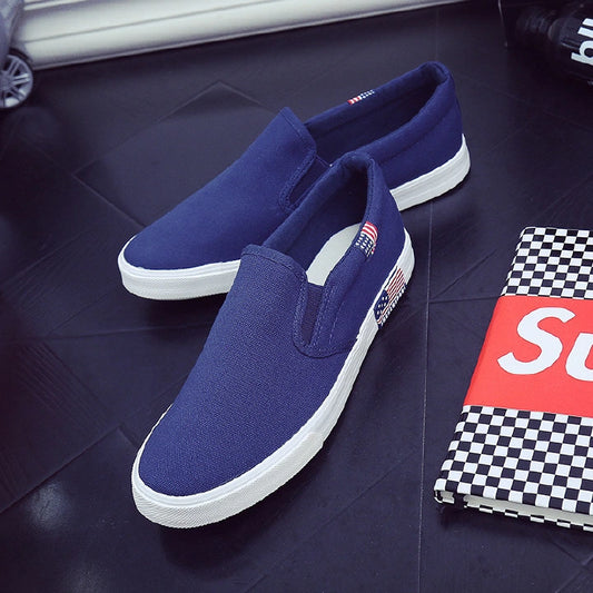 High score evaluation hot sale 40-47 canvas shoes flats shoes for men shoes loafers shoes for mens shoes sneakers shoes blue and black