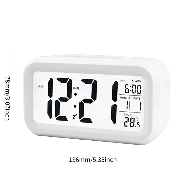 Digital Smart Alarm Clock – Table Clock with Calendar