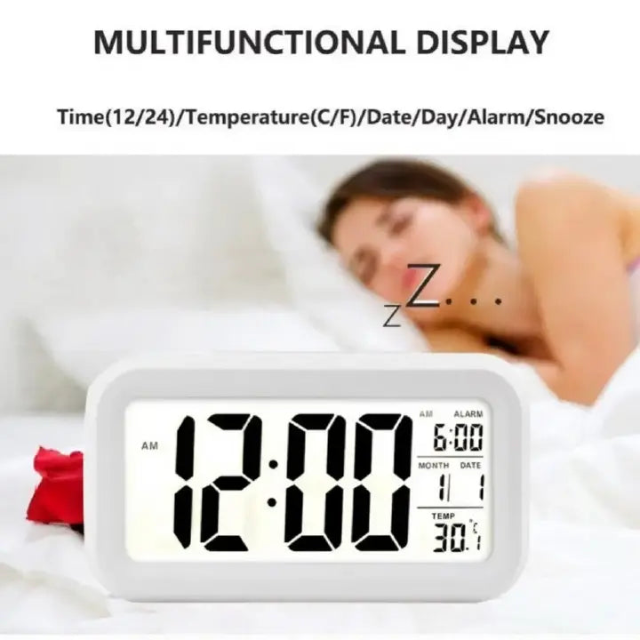 Digital Smart Alarm Clock – Table Clock with Calendar
