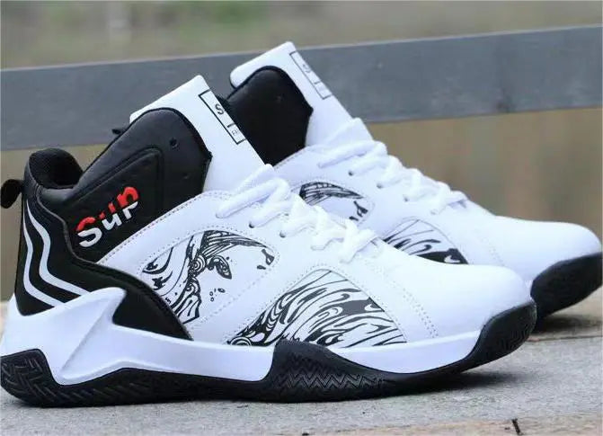 Exquisite Workmanship Men's Non-Slip Sports Breathable Fashion Comfortable Basketball Shoes