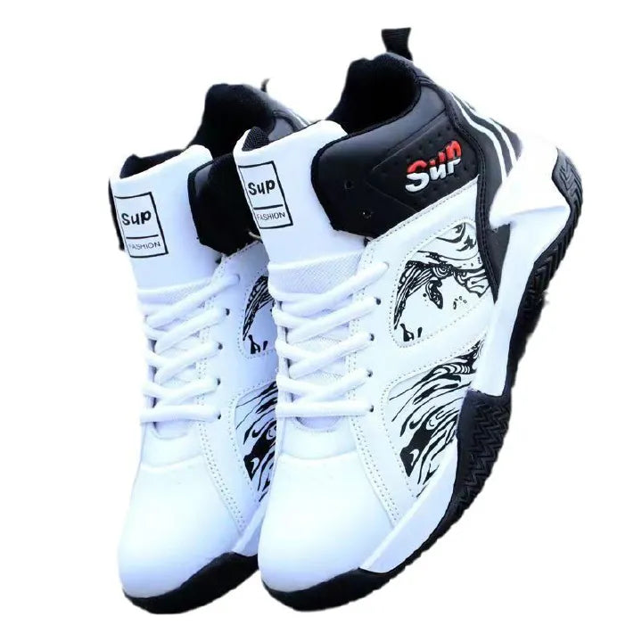 Exquisite Workmanship Men's Non-Slip Sports Breathable Fashion Comfortable Basketball Shoes
