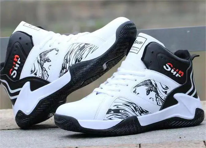 Exquisite Workmanship Men's Non-Slip Sports Breathable Fashion Comfortable Basketball Shoes