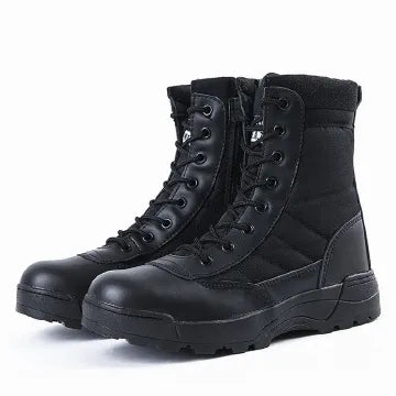 SHJO Men's Shoes Boots Ankle Bootie Jungle Boots, Hiking Boots, Desert Boots, Combat Boots, Tactical Boots, High Top Short Boots Black Boy Military shoe