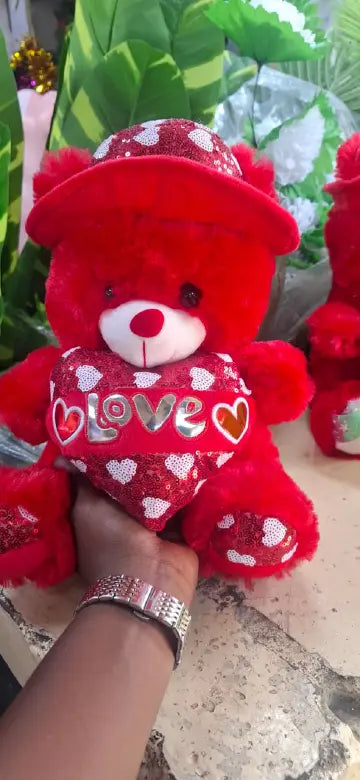 Valentine’s Day Love Teddy Bear Plush Toy – Cute Romantic Gift for Girlfriend, Boyfriend, Kids, Wife & Special Loved Ones.VALENTINES LOVE TEDDY BEAR GIFT.LOVE BEAR ,GIFT FOR KIDS AND LOVED ONES
