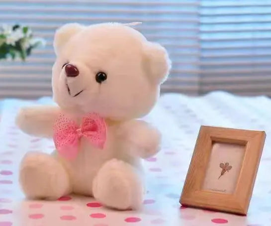 Local fast delivery New Arrival boy Dolls Lovely Soft LED Colorful Glowing Teddy Bear Stuffed Plush Toy Gifts For Birthday girl baby toy