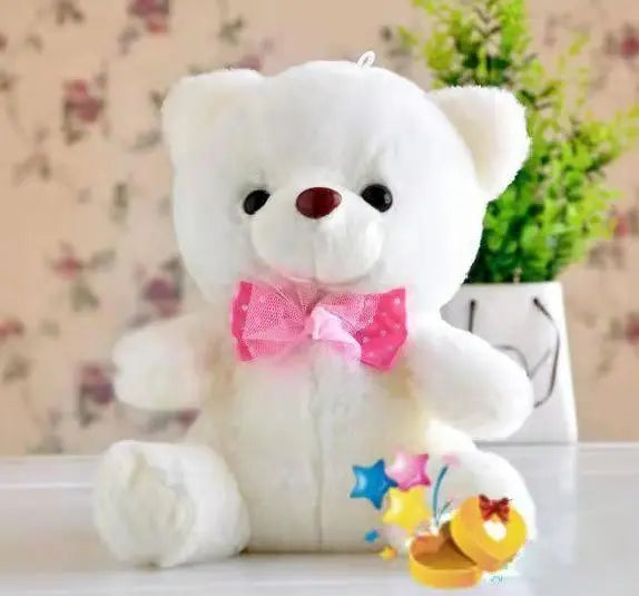 Local fast delivery New Arrival boy Dolls Lovely Soft LED Colorful Glowing Teddy Bear Stuffed Plush Toy Gifts For Birthday girl baby toy