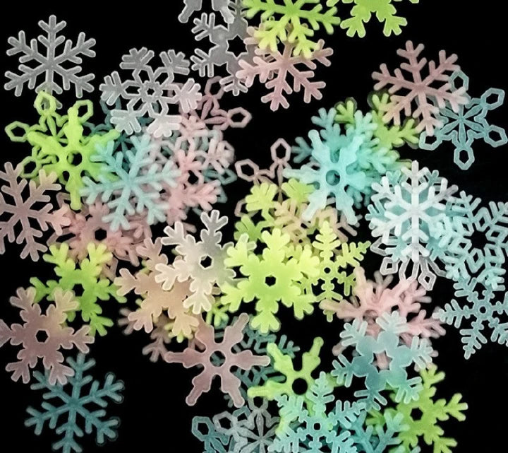 Home Decor Luminous Snowflake Wall Stickers – Glow in the Dark Decals