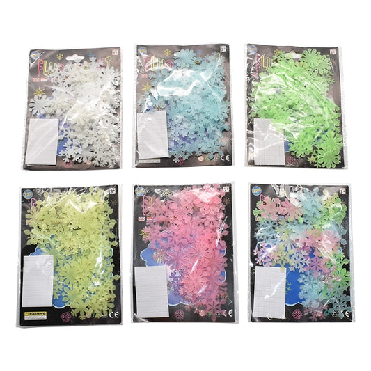 Home Decor Luminous Snowflake Wall Stickers – Glow in the Dark Decals