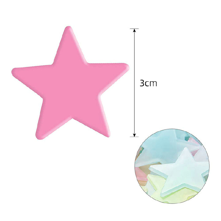 100PCS Luminous Glow Stars Wall Stickers – Kids Bedroom Home Decor