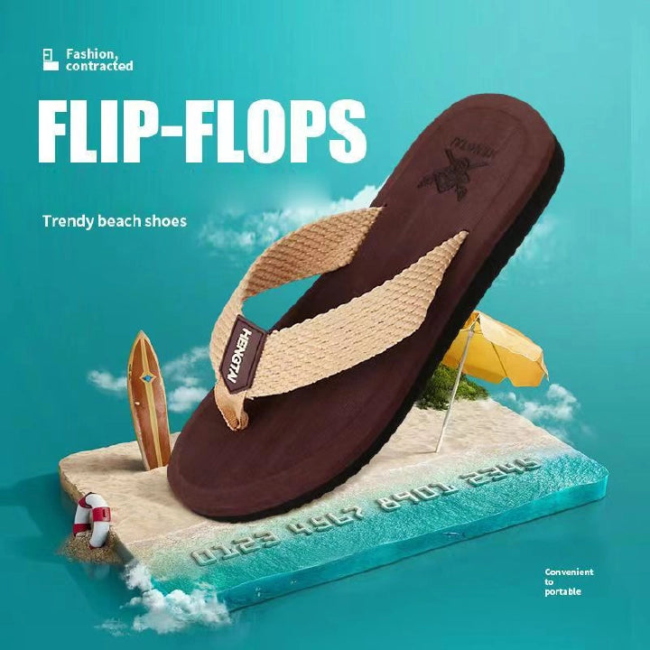 SXCHEN New Men's Shoes Light Flip Flops Boy Summer Slippers