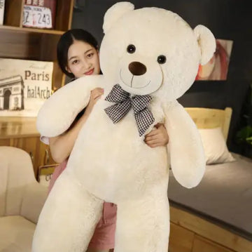 100cm Generic Stuffed Plush Teddy Bear Soft Doll White