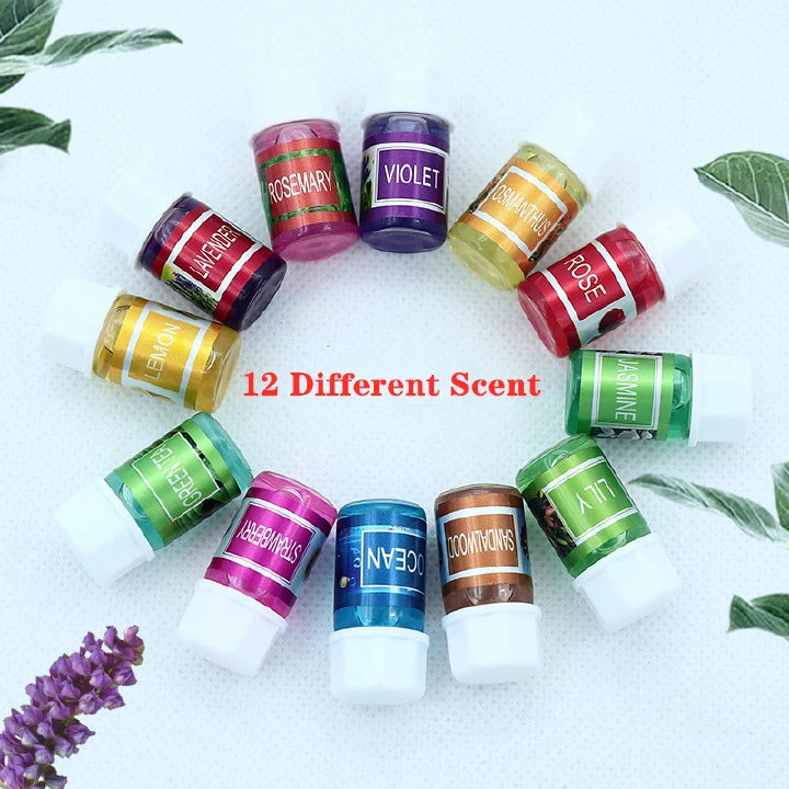 12PCS Water Soluble Essential Oil Set – Humidifier & Aromatherapy
