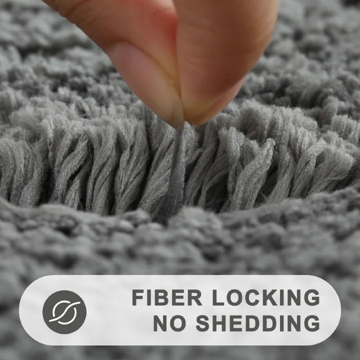 Extra Thick Chenille Bathroom Mat – Pile Fiber Carpet (Anti-Slip)