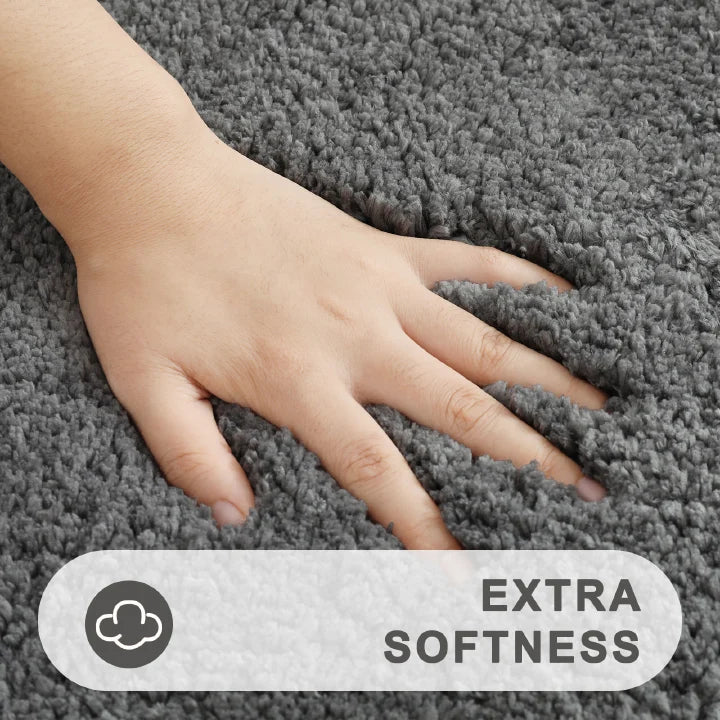 Extra Thick Chenille Bathroom Mat – Pile Fiber Carpet (Anti-Slip)