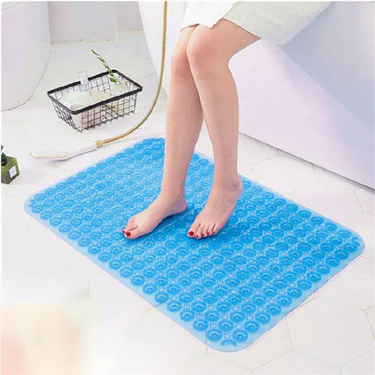 PVC Suction Cup Bath Mat – Non-Slip Massage Floor Mat