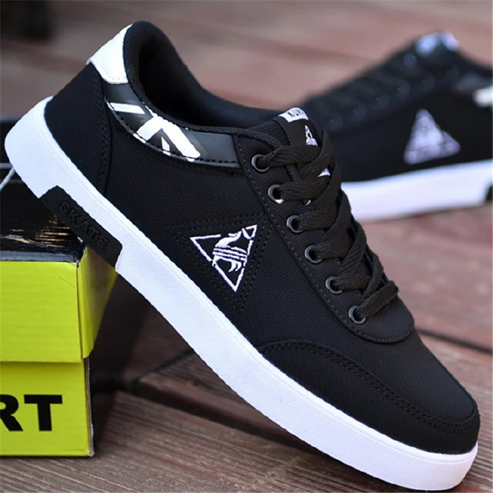 Men's Shoes Canvas Shoes sneakers classic sports shoes breathable and anti-slip black