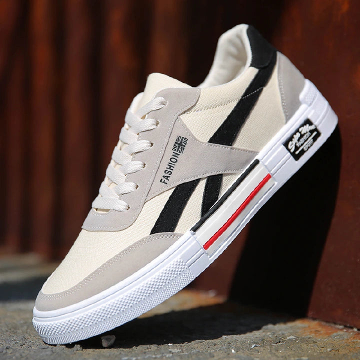New men's shoes Breathable canvas shoes board shoes casual shoes student men's shoes Sneakers white shoes