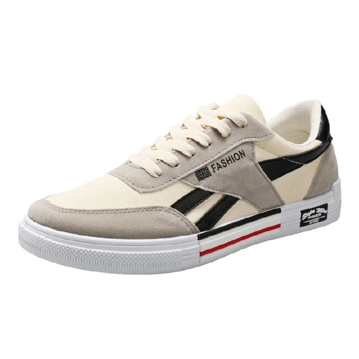 New men's shoes Breathable canvas shoes board shoes casual shoes student men's shoes Sneakers white shoes