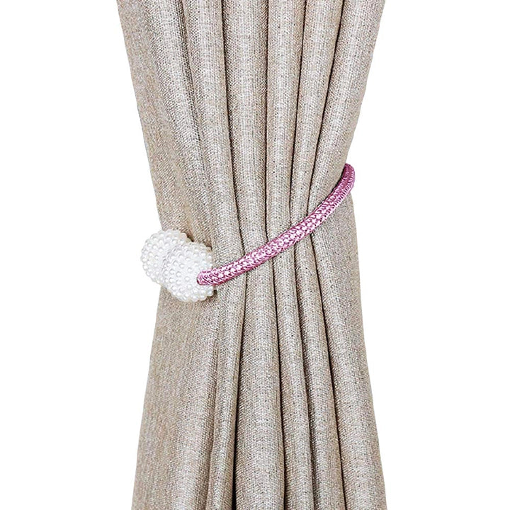 Magnetic Curtain Tiebacks – Pearl Curtain Holdbacks (Pair)