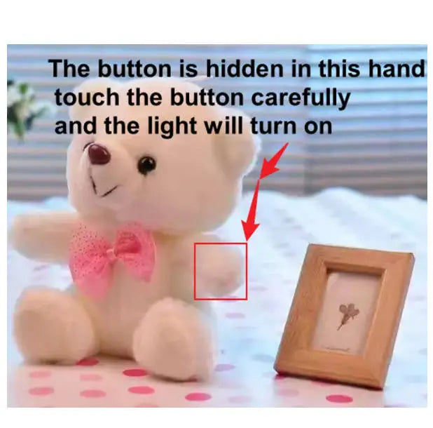Fashion boy Dolls Lovely Soft LED Colorful Glowing Teddy Bear