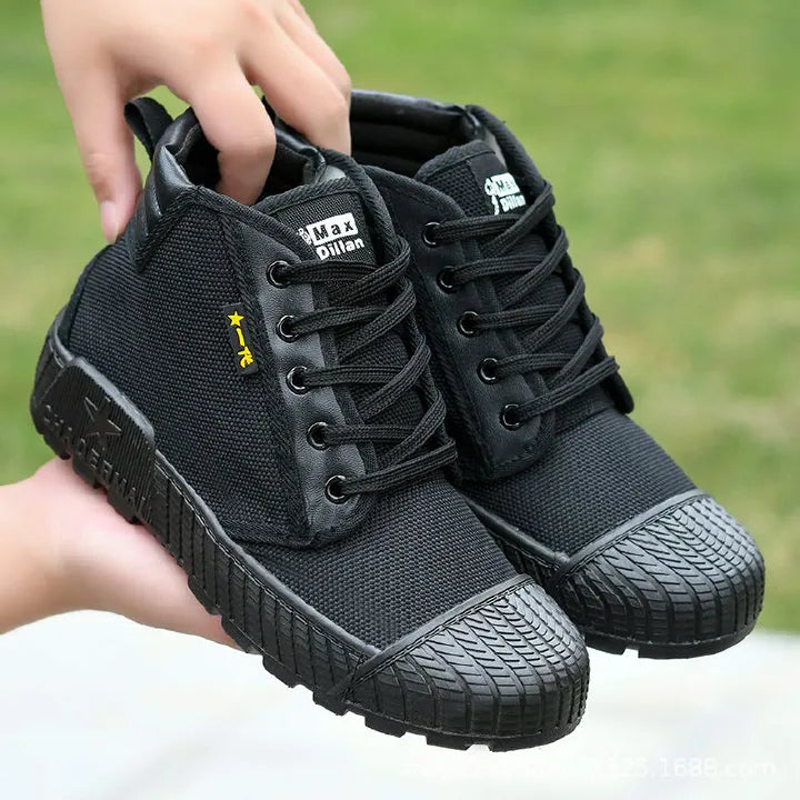 SXCHEN Men's Shoes Military Tactical Shoes