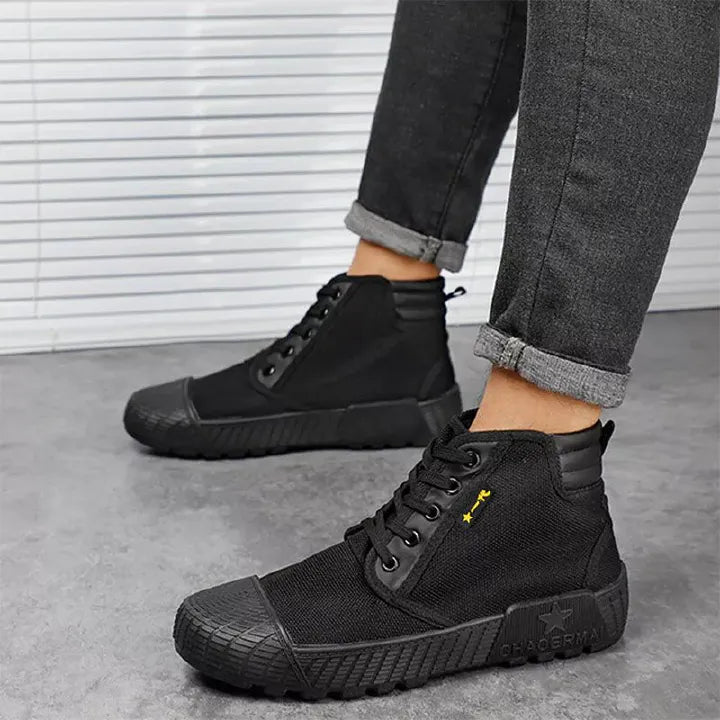 SXCHEN Men's Shoes Military Tactical Shoes