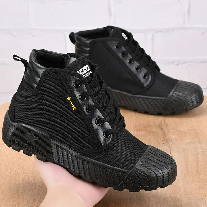 SXCHEN Men's Shoes Military Tactical Shoes