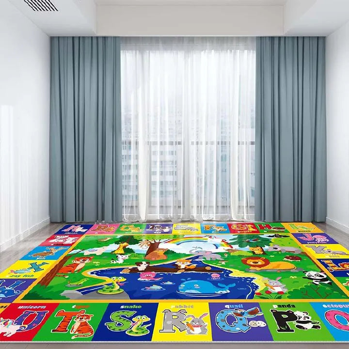 BEBE HOPE Waterproof Foam Floor Mat – Double-Sided Play Mat (3x6 to 6x6.5)