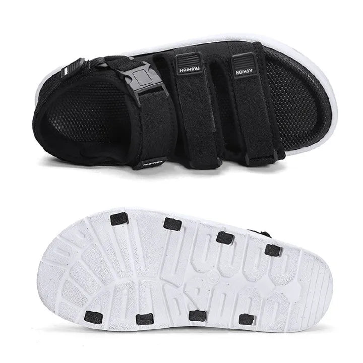 SXCHEN Men'S Shoes Sandals New Student Korean Style Trendy Sandals, Beach Shoes, Sports Open-Toe Slippers, Non-Slip Casual Sandals For Outer Wear