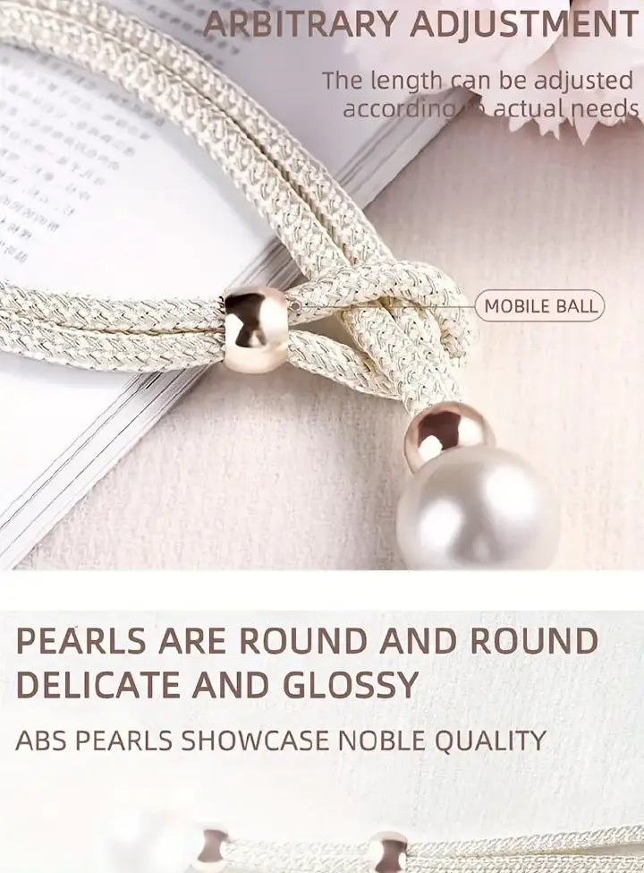 2PCS French Curtain Tiebacks – Faux Pearl Decorative Holdbacks