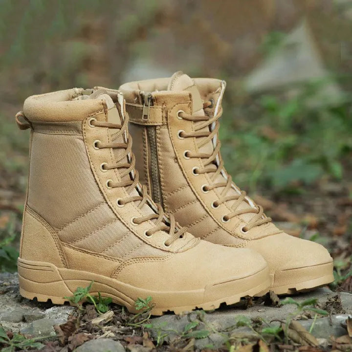 SXCHEN Men's Tactical Ankle Boots – Hiking / Combat Jungle Boots (EU41–EU45)
