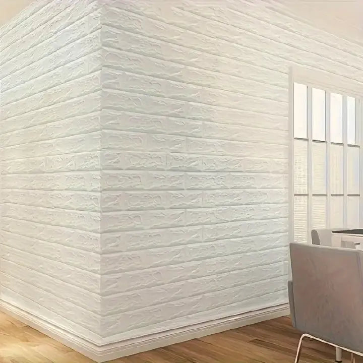 20PCS 3D Foam Wall Panels – Self Adhesive Brick Wallpaper