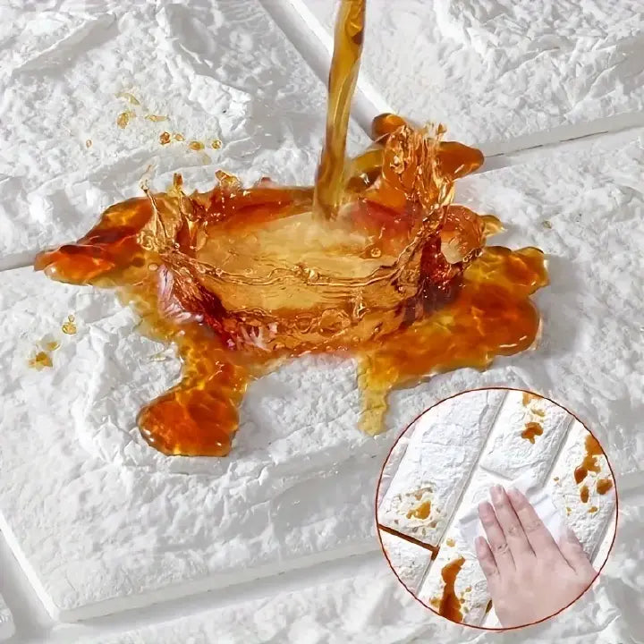 20PCS 3D Foam Wall Panels – Self Adhesive Brick Wallpaper