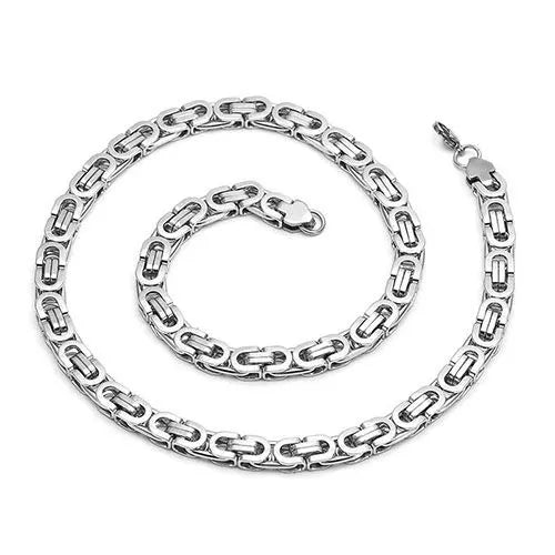 Stainless Steel Hip Hop Chain (Silver)