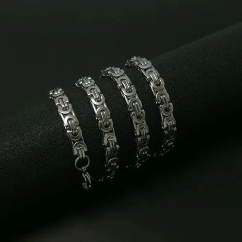Stainless Steel Hip Hop Chain (Silver)