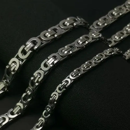 Stainless Steel Hip Hop Chain (Silver)