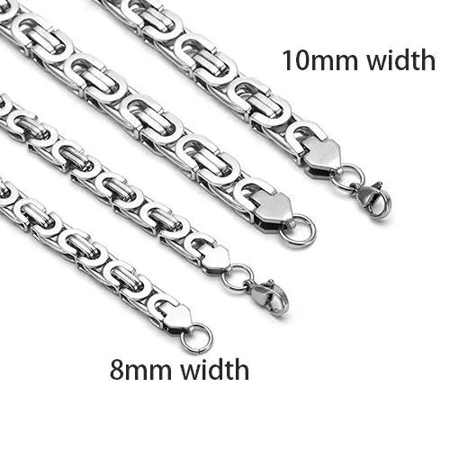 Stainless Steel Hip Hop Chain (Silver)