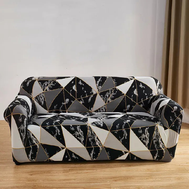 Printed Stretch Sofa Cover – Elastic Sofa Protector (1/2/3 Seater)