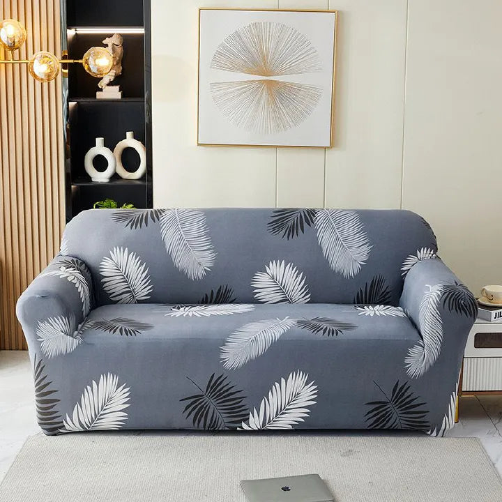 Printed Stretch Sofa Cover – Elastic Sofa Protector (1/2/3 Seater)