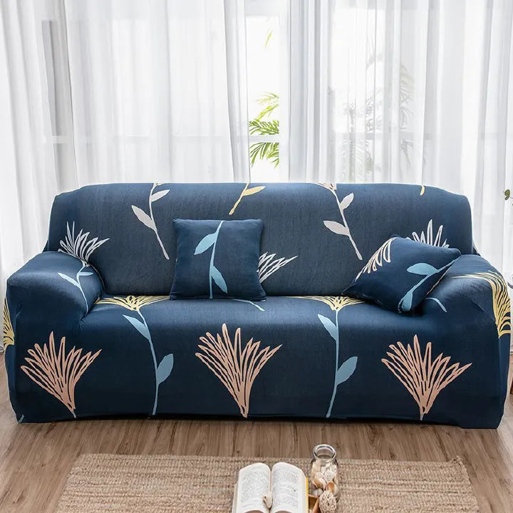 Printed Stretch Sofa Cover – Elastic Sofa Protector (1/2/3 Seater)