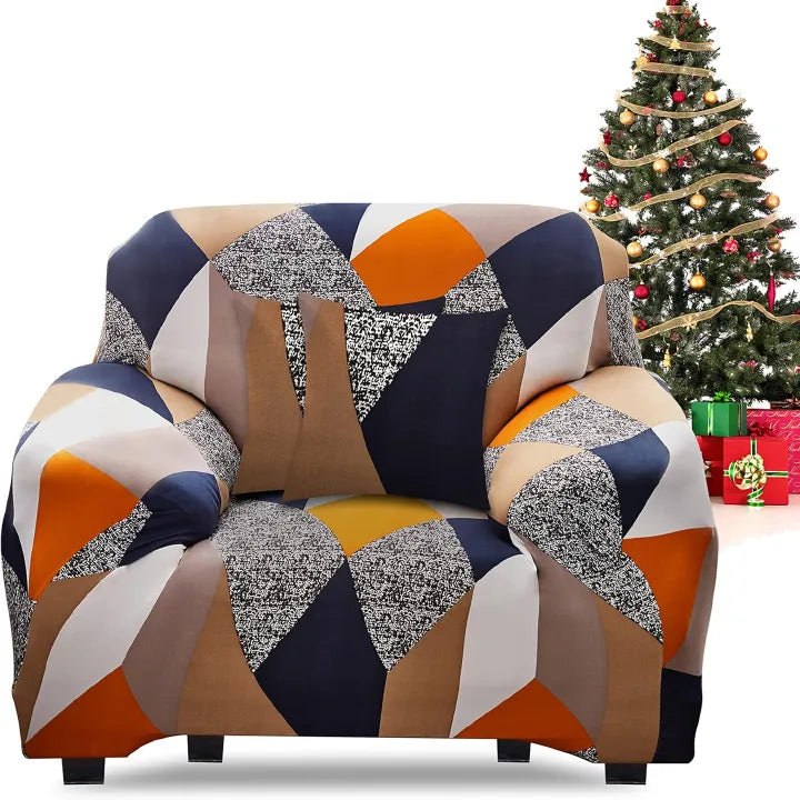 Printed Stretch Sofa Cover – Elastic Sofa Protector (1/2/3 Seater)