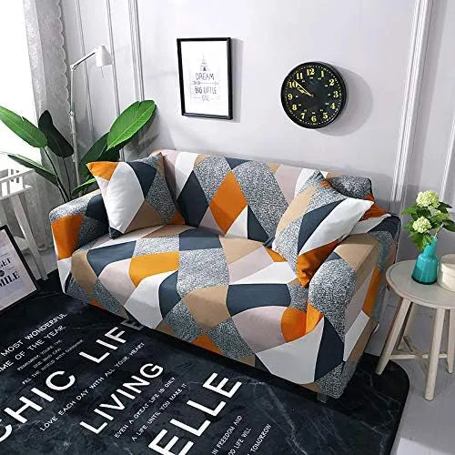 Printed Stretch Sofa Cover – Elastic Sofa Protector (1/2/3 Seater)