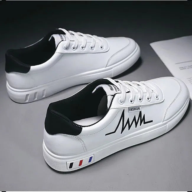 New arrival Leather Sneakers Sports shoes Men's Shoes Rubber shoes Skate shoes Walking shoes Versatile casual sneakers white#2