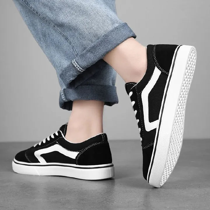 Size 46 to 41 Men shoes black sneakers casual canvas shoes unisex shoes