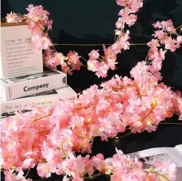 Cherry Blossom String Lights – 2M 20LED Flower Fairy Lights