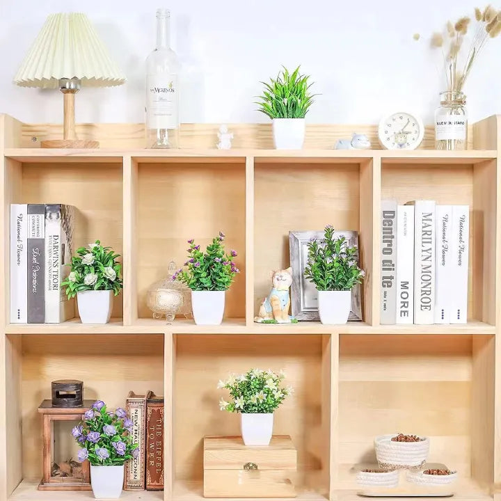 Artificial Flowers with Plastic Pots