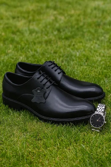 Mens classic genuine leather oxford shoes - valentine gift